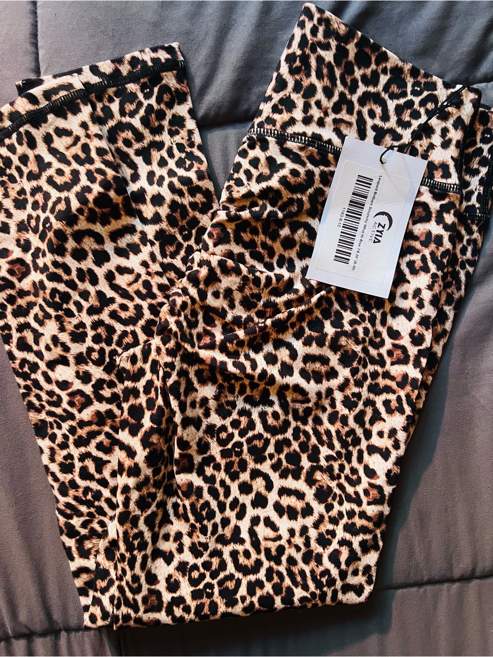 ZYIA Leopard Brilliant Scruchy What High Rise 7/8 Leggings (8-10) NWT Booty Lift